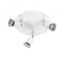 ECCO P3 - Plafonnier 3 spots GU10 50W max., blanc, lampes non incl. (4665)