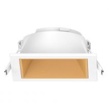 eclat cct ii collerette basse lum carre/carre blc + inter dore (100289)