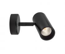 ELMA - Proj. s/patère, noir, angle 36°, LED intég. 7,5W 4000K 570lm (50692)