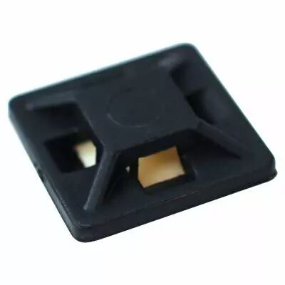Embase adh�sive 4,4 mm noire (43142)