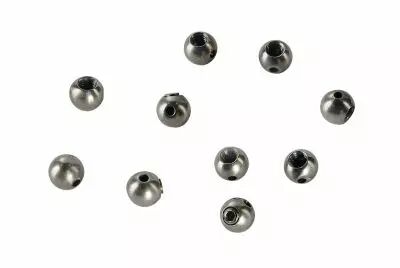 Embout stoppeur, avec �crou pour filin de suspension, argent, 10 pi�ces (961034)