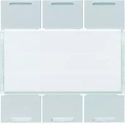 Enjoliveur 6PB KNX LED titane (WXE316T)