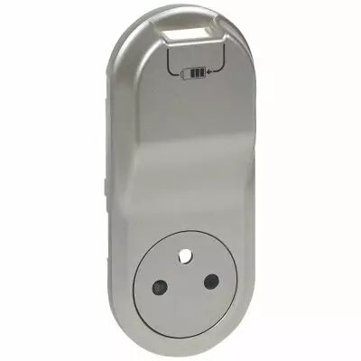Enjoliveur C�liane - prise 2P+T Surface + chargeur USB semi encastr� - titane