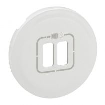Enjoliveur Céliane - prise double pour chargeur USB - blanc (068256)