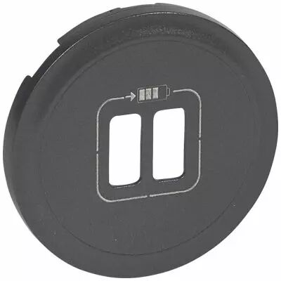 Enjoliveur C�liane - prise double pour chargeur USB - graphite