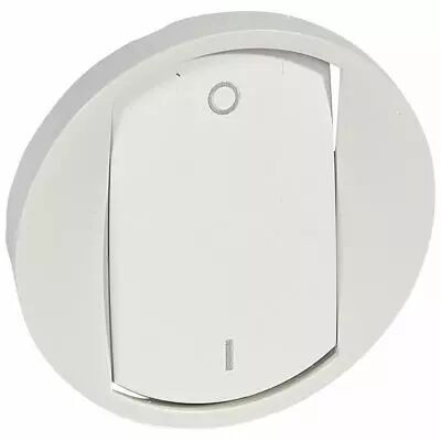 Enjoliveur C�liane doigt large pour interrupteur bipolaire - Blanc (068021)
