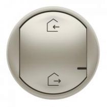 Enjoliveur de remplacement Céliane with Netatmo pour commande génerale sans fil Départ/Arrivée - titane (064822)