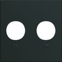 Enjoliveur prise TV+FM gallery 2 modules night (WXD253N)