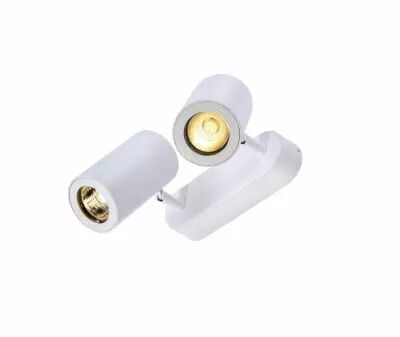 ENOLA B, applique et plafonnier int�rieur, double, blanc, GU10/QPAR51, 2x 50W max, inclinable � 100� (152021)
