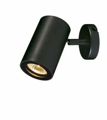 ENOLA B, applique et plafonnier int�rieur, simple, noir, GU10/QPAR51, 50W max, inclinable � 100� (152010)