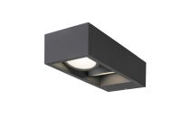 ESKINA FRAME, applique extérieure, double, anthracite, LED, 27W, 3000/4000K, interrupteur CCT, IP65 (1004748)