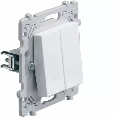 Essensya double interrupteur va-et-vient � griffes (WE040G)