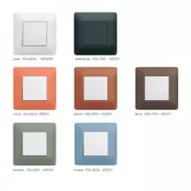 Essensya Plaque 1 poste Anthracite (WE521)