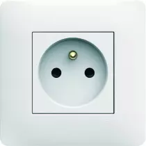 Essensya plaque 1 poste Blanc (WE401)