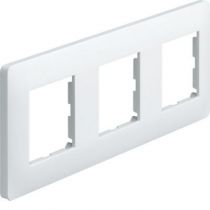 Essensya plaque 3 postes réversible entraxe 71mm Blanc (WE403)