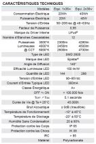 Etanche LED 1200 230Vac 20W 2450Lm IP65 4000K 2 Rapido Driver LiFud (034059)