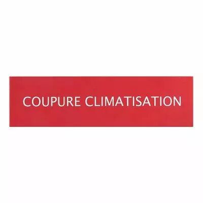 Etiquettes autocollantes (3) \'\'coupure climatisation pour coffrets de s�curit� (038021)