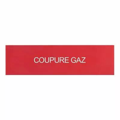 Etiquettes autocollantes (3) \'\'coupure gaz\'\' pour coffrets de s�curit� (038020)
