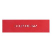 Etiquettes autocollantes (3) \'\'coupure gaz\'\' pour coffrets de sécurité (038020)