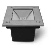 etna carre spot encastrable sol 3w 4000k ip67 inox 316l (70600)