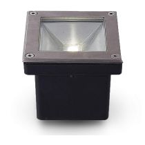 etna carre spot encastrable sol 5w 4000k ip67 inox 304 (70621)
