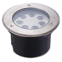 etna spot encastrable diam 150mm 7w 3000k ip67 inox 304 (677925)