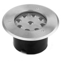 etna spot encastrable diam 165mm 9w 3000k ip67 inox 316l (677931)