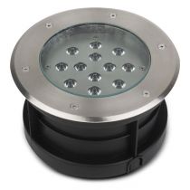 etna spot encastrable diam 210mm 12w 3000k ip67 inox 316l (677935)