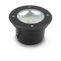 etna vintage spot led encastrable sol 3w 4000k ip67 rond ant inox 316l (707200)