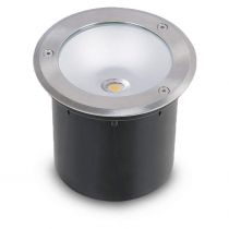 etna vintage spot led encastrable sol 3w 4000k ip67 rond inox 304 (70701)