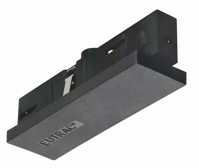 EUTRAC�, alimentation centrale, pour rail 3 allumages en saillie, int�rieur, noir (145530)