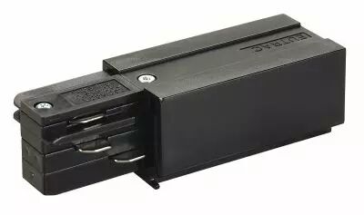 EUTRAC�, alimentation droite, pour rail 3 allumages en saillie, int�rieur, noir (145520)