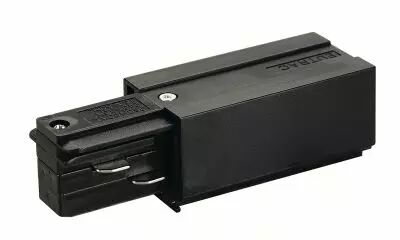 EUTRAC�, alimentation gauche, pour rail 3 allumages en saillie, int�rieur, noir (145510)