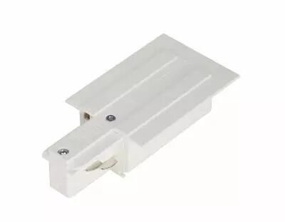 EUTRAC�, alimentation terre gauche, pour rail 3 allumages encastrable, int�rieur, blanc (1001533)