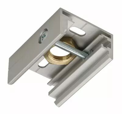 EUTRAC�, clip de fixation, pour rail 3 allumages en saillie, int�rieur, gris argent (145734)