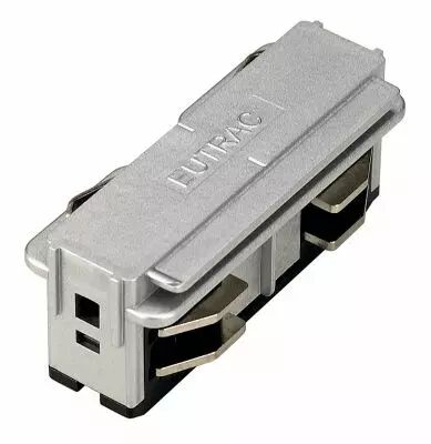 EUTRAC�, connecteur droit, pour rail 3 allumages en saillie, int�rieur, gris argent (145564)