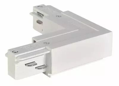 EUTRAC�, connecteur en L, pour rail 3 allumages en saillie, int�rieur, blanc (1001521)