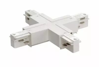 EUTRAC�, connecteur en X, pour rail 3 allumages en saillie, int�rieur, blanc (1001522)