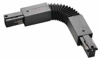 EUTRAC�, connecteur flex, pour rail 3 allumages en saillie, int�rieur, noir (145580)