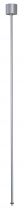 EUTRAC®, suspension rigide, longueur 120cm, pour rail 3 allumages en saillie, intérieur, gris argent (145714)