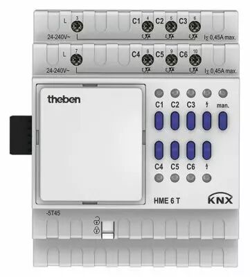 EXTENSION 6 CIRCUITS TRIAC POUR CHAUFF HME 6 T KNX SERIE MIX (4930245)
