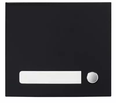 Fa�ade 1 BP finition noire satin�e pour module d\'appel GTSW (GF1PB)