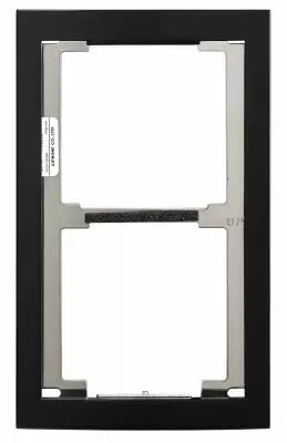 Fa�ade finition noire satin�e cadre 2 modules (GF2FB)