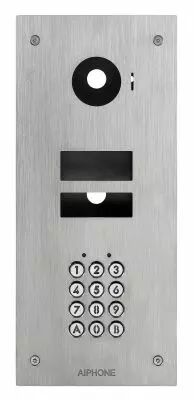 Fa�ade inox 2 mm encastr� avec clavier cod� pour kits jvs1f & platine jvdvf (KVKF)