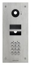 Façade inox 2 mm encastré avec clavier codé pour kits jvs1f & platine jvdvf (KVKF)