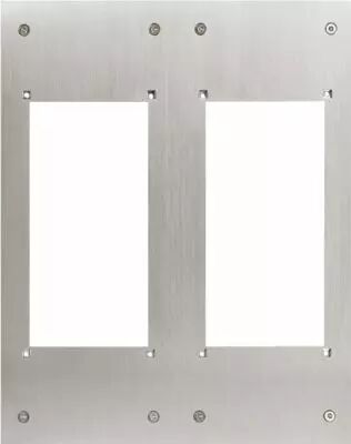 Fa�ade inox pour int�gration 2 x gf2f dans potelet pa1603 (P202F)