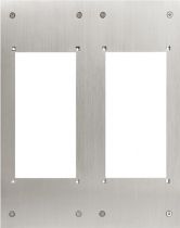 Façade inox pour intégration 2 x gf2f dans potelet pa1603 (P202F)