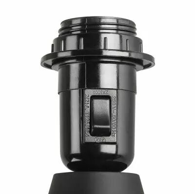 FENDA, lampadaire int�rieur, tr�pied, noir, E27, 40W max, sans abat-jour (155490)