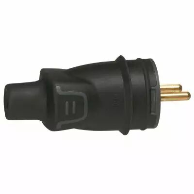 Fiche 2P+T - 16 A - caout - sortie droite - IP 44 - IK 08 - c�ble �2,5 mm� (050445)
