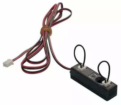 Fiche de connexion, int�rieur, 3 sorties, noir, 350mA max (111850)